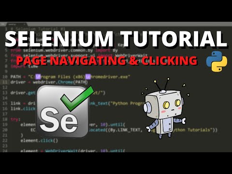 Python Selenium Tutorial #3 - Page Navigating and Clicking Elements