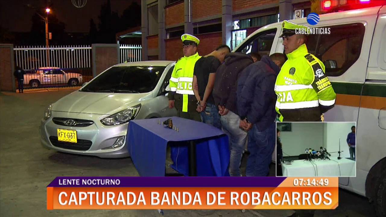 Capturan a banda dedicada al hurto de vehículos en Bogotá - YouTube