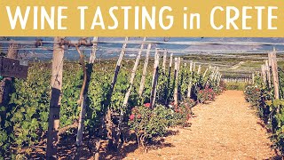 Crete Island Greece / Wine Tasting & Cellar Experience at Lyrarakis Wines / Daily CRETE Travel Vlog