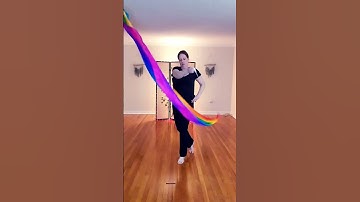 Rainbow Silk Poi Flow - New trick at the end! #genshinimpact #flowarts #silkpoi #poibeginner
