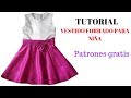 DIY  Como hacer vestido de niña forrado