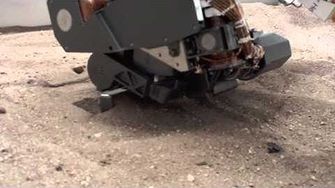 Test Scooping for Mars Rover Curiosity