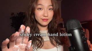 Asmr Sticky Cream Hand Lotion Sounds