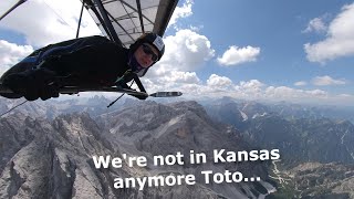 HANGGLIDING  UNBELIEVABLE views of the ITALIAN DOLOMITES with INSTA 360 camera