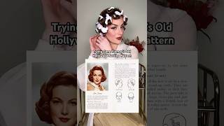 Gene Tierney Old Hollywood Hair Tutorial on Long Hair  | #shorts #vintage #hairstyle