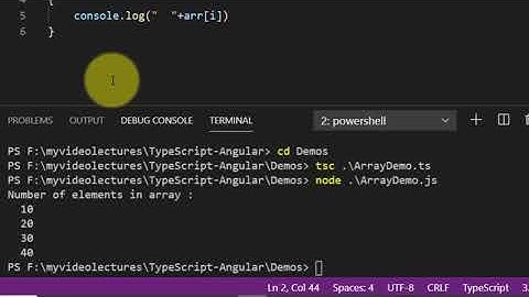 Arrays in TypeScript with example / Typescript Array / Array Functions in typescript with example