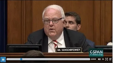 Rep. Sensenbrenner, WI to Comey: Does it Concern You "...DOJ's Become an Immunity Producing Machine?