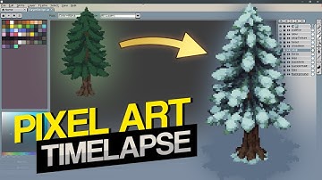 Pixel Art Timelapse: Pine Tree (The Iron Oath)