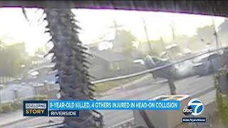 8-year-old boy killed in Riverside crash caught on video