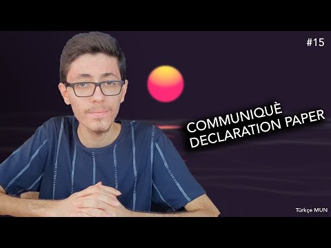 Video: Was ist ein Kommunique in MUN?