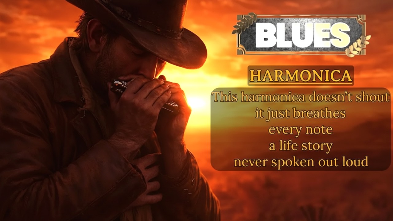 Harmonica Blues Mix – Raw Mississippi Delta Soul | Deep Night Blues Experience