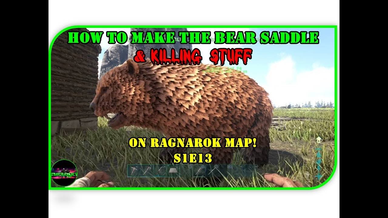 ARK - How To Make The Dire Bear SADDLE & Use It's ABILITIES!