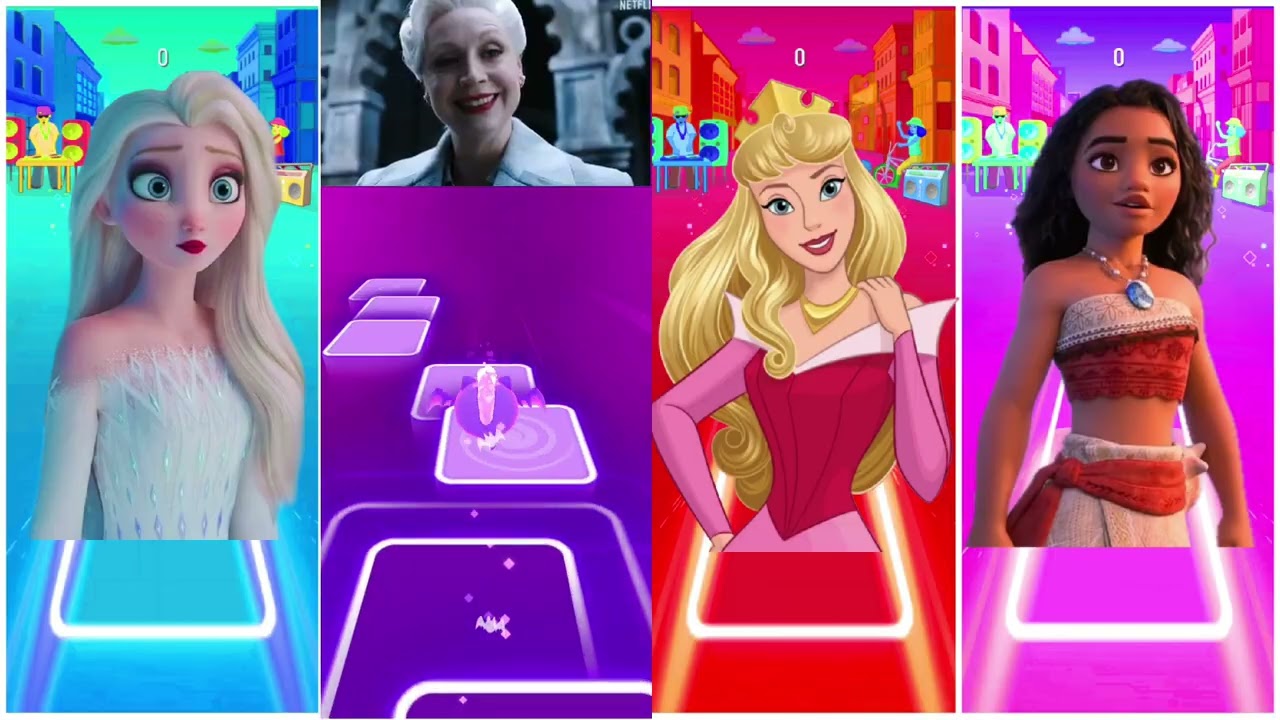 Elsa vs Wednesday Addams vs Aurora vs Moana - Who Is Best