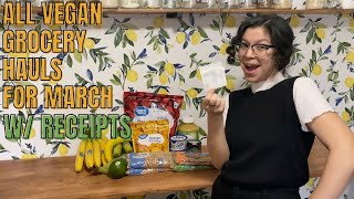 Filmed all the Grocery Hauls in #March #groceryhaul #foodhaul #veganfood #groceryhaul #hauls #vegan