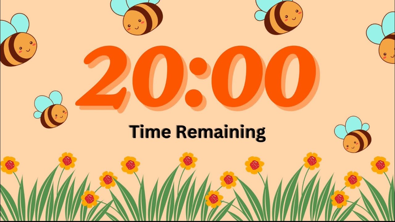 Bees & Blooms Spring Countdown 🐝 | 20-Minute Relaxing Focus for ...