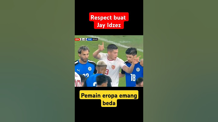 Aksi terpuji Jay Idzez saat pemain Filipina cedera parah !!patut dicontoh #timnasindonesia #jayidzes