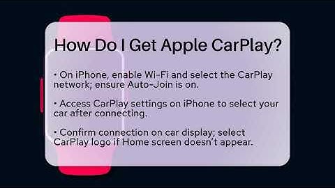 How Do I Get Apple CarPlay? - Talking Tech Trends