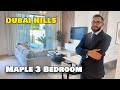 Maple 3 bed townhouse  dubai hills upgraded with pool  tour