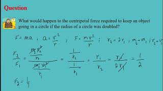 Centripetal force and acceleration example, part3, Introductory physics 1