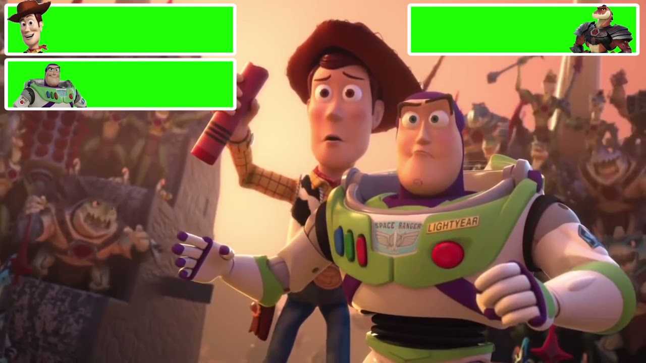 Woody & Buzz Lightyear vs. Reptillus Maximus with healthbars