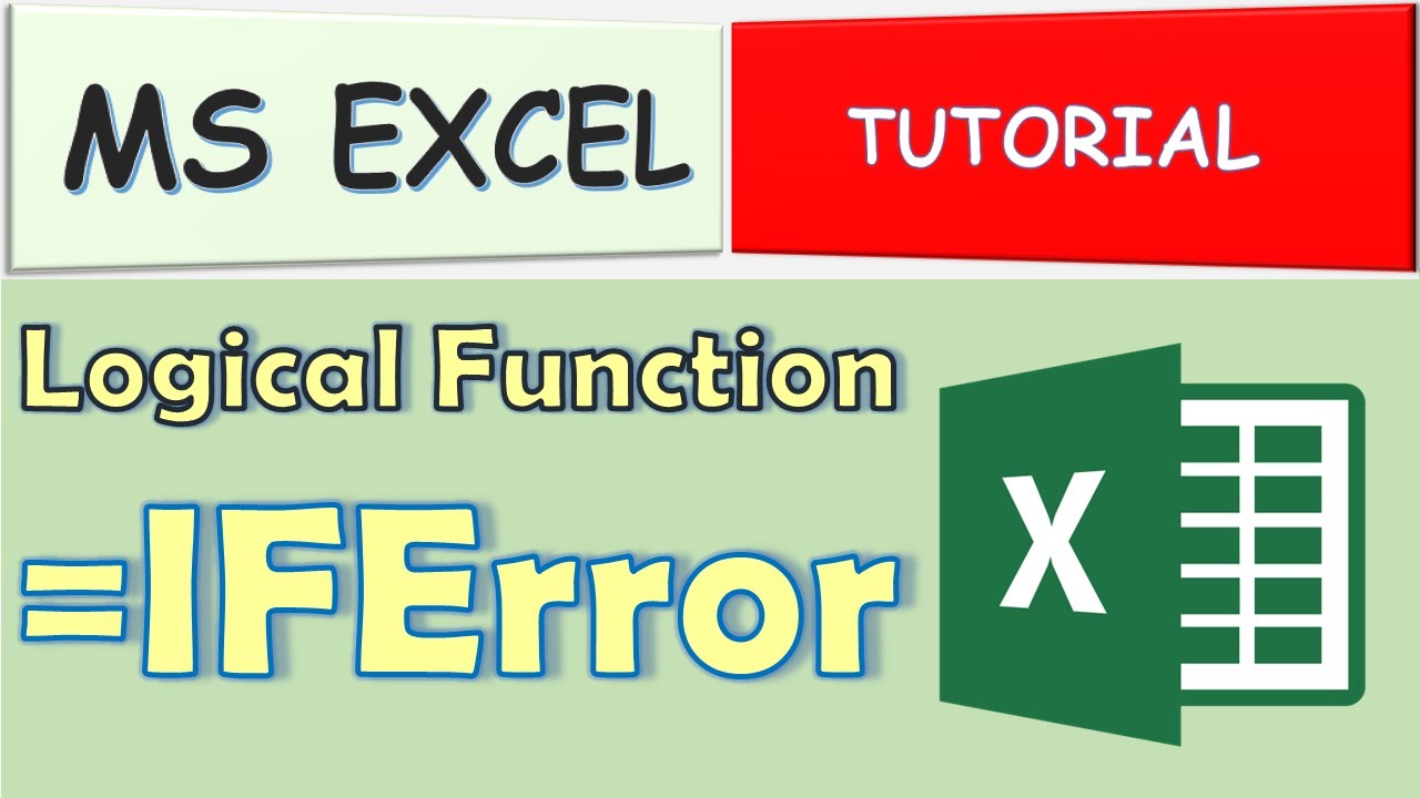 How To Use IFERROR Formula In Excel YouTube How To Use IFERROR Formula In Excel YouTube