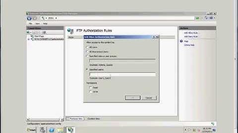 How to authorize users to an FTP site in IIS on a Windows 2008 R2 server