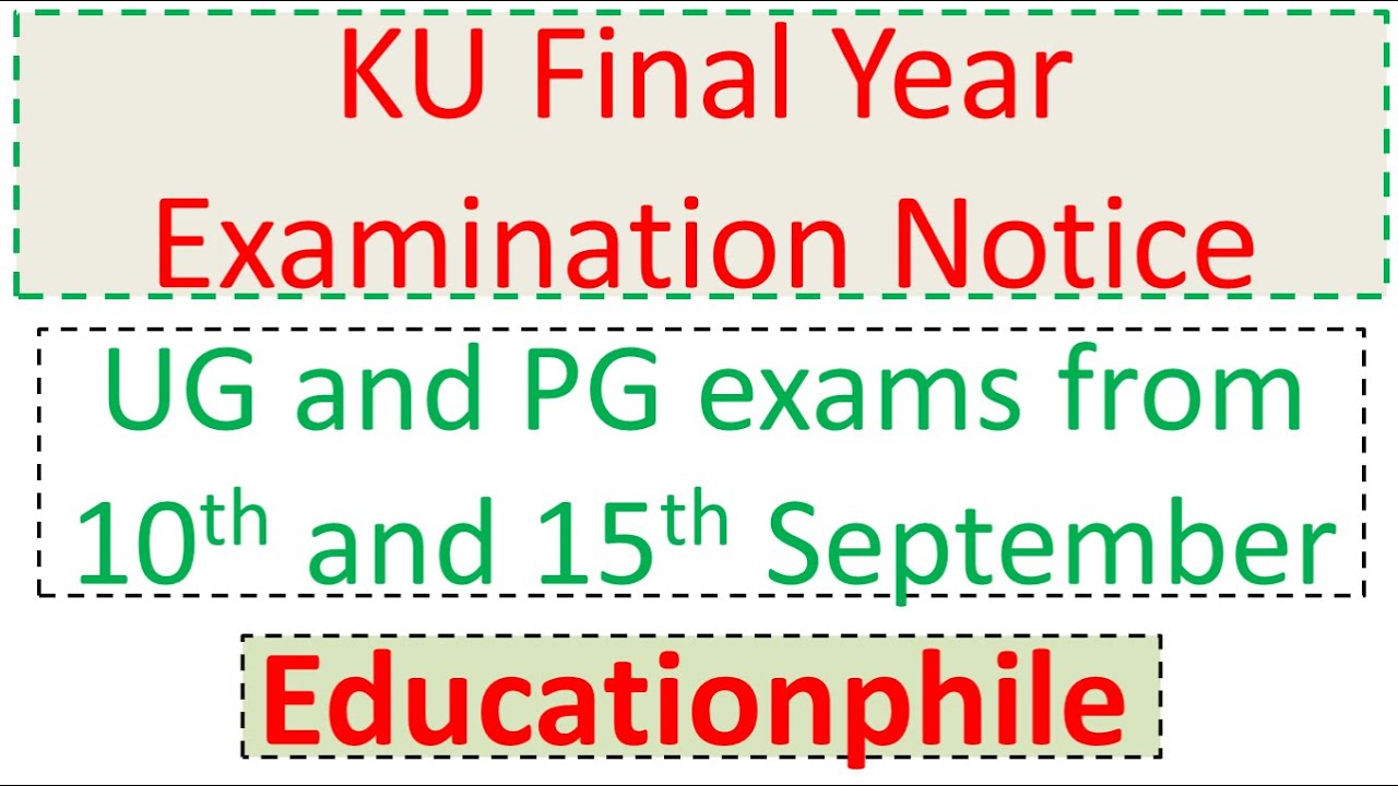 KU university exam news |Kurukshetra University Notification| Educationphile