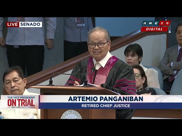 WATCH: Ex-Chief Justice Artemio Panganiban shares position on 16-vote threshold | ANC