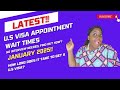 U.S Visa Appointment Wait Times January 2025 | No Interview Needed, Find Out How!