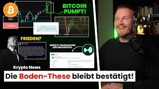 Der BODEN bleibt weiterhin BESTÄTIGT und Bitcoin PUMPT zum Wochenstart! | Krypto News