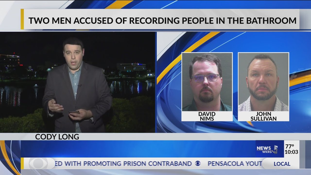 Two men accused of recording people in the bathroom - YouTube