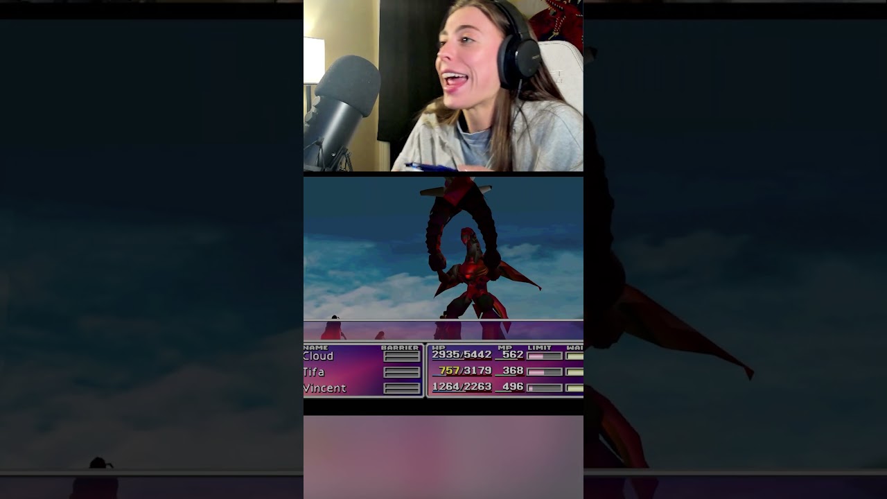 When You Encounter The Hardest Boss By Accident 😅 #gaming #streamhighlights #funny #ff7