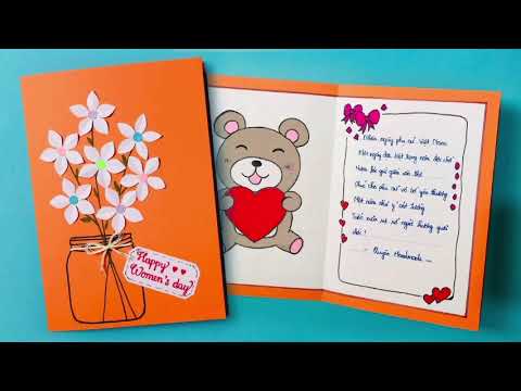 Video 10 Mẫu thiệp bé dễ dàng làm tặng mẹ ngày 20-10 - youtube