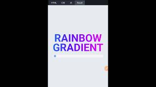 Rainbow text CSS3 - tailwindcss #website #coding