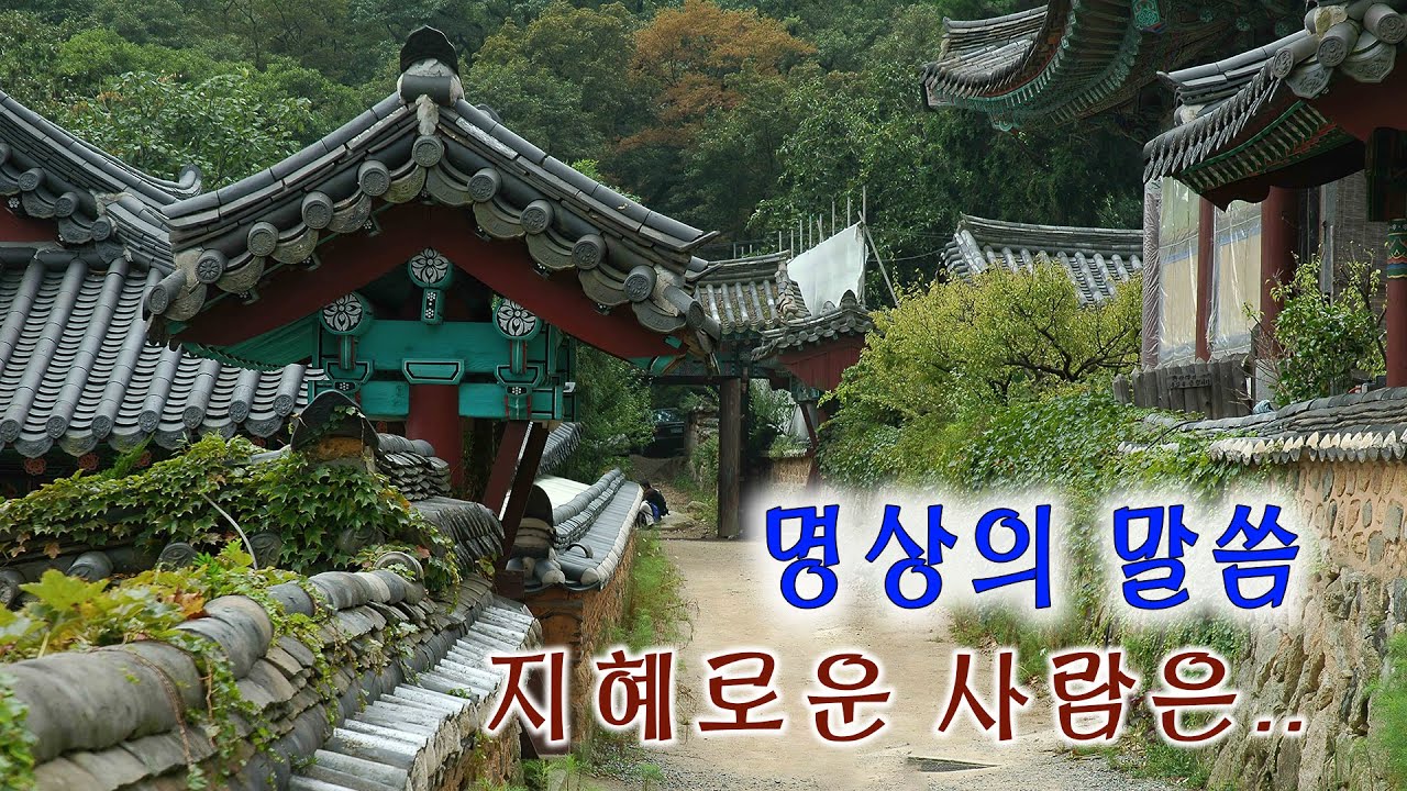 명상의 말씀, 지혜로운 사람은.. / 엄주환 낭송