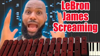 LeBron James Screaming but it's Xylophone MIDI (Auditory Illusion) | LeBron James Xylophone sound