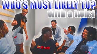 WHOS MOST LIKELY TO? WITH A TWIST LOSER GETS...