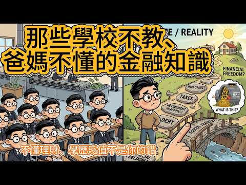 學校不教、爸媽也不懂的金融知識，決定了你這輩子的財富高度#財務自由  #學歷貶值  #金融知識