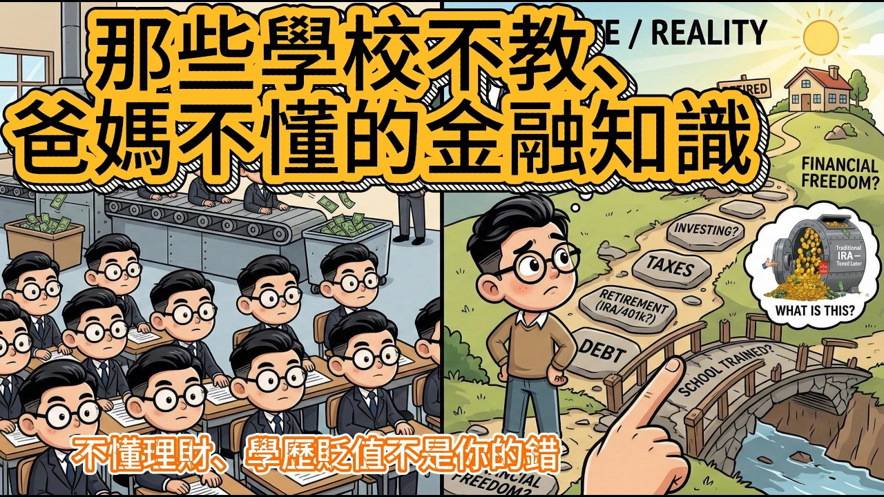 學校不教、爸媽也不懂的金融知識，決定了你這輩子的財富高度#財務自由  #學歷貶值  #金融知識