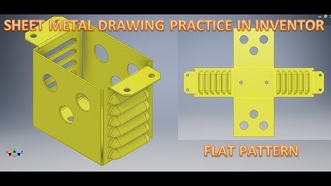 Sheet Metal Drawing Practice In Autodesk Inventor || Sheet metal Enclosure in Autodesk Inventor 3d