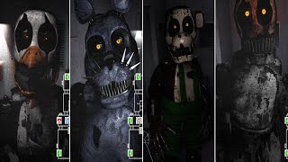 I turned all Animatronics from FNaC 2 into Nightmare! (FNaC 2 Mods)