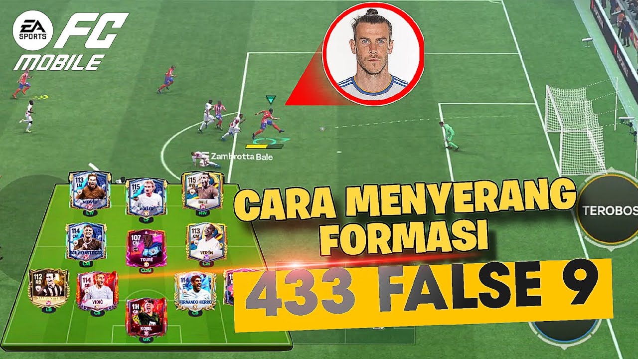 Cara Menyerang Pakai Formasi 433 False 9 - Fc Mobile Indonesia