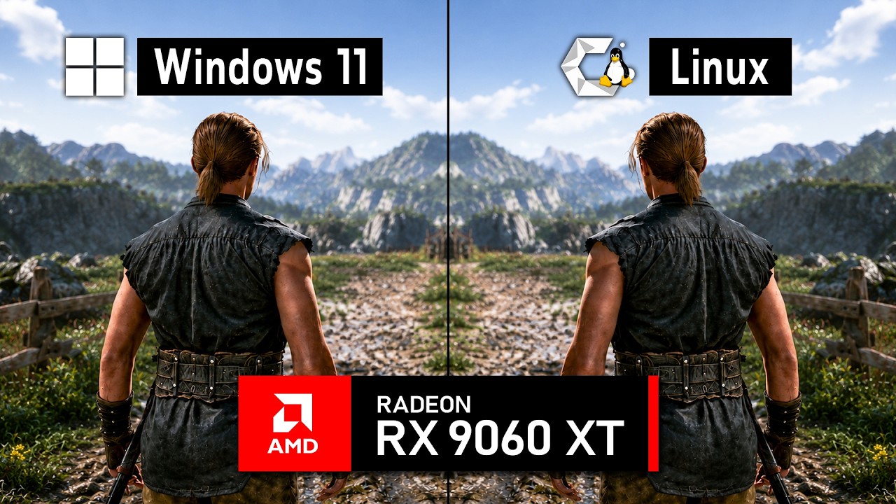 Gothic Remake: Windows 11 vs Linux - RX 9060 XT (1080p, 1440p, FSR
