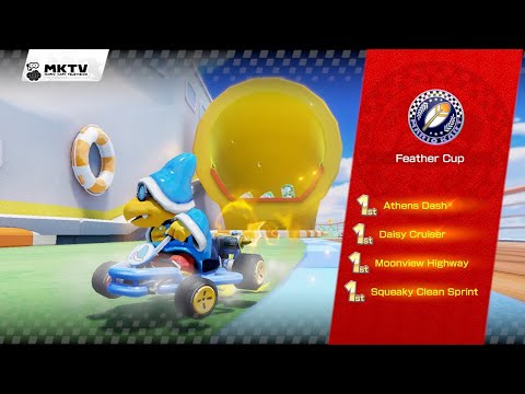 Mario Kart 8 Deluxe Feather Cup 150cc 3 Stars DLC Booster Course Pass Wave 5 