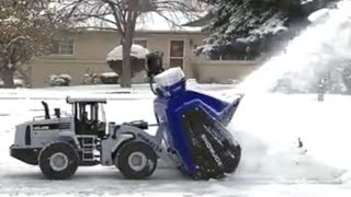 RC snow blower Ep-3. Oh No! What happened? Clearing snow with RC construction equipment. Rc Tractor