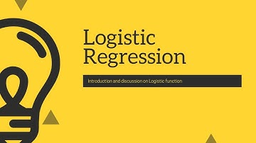 Logistic Regression : Introduction and discussion on logistic function