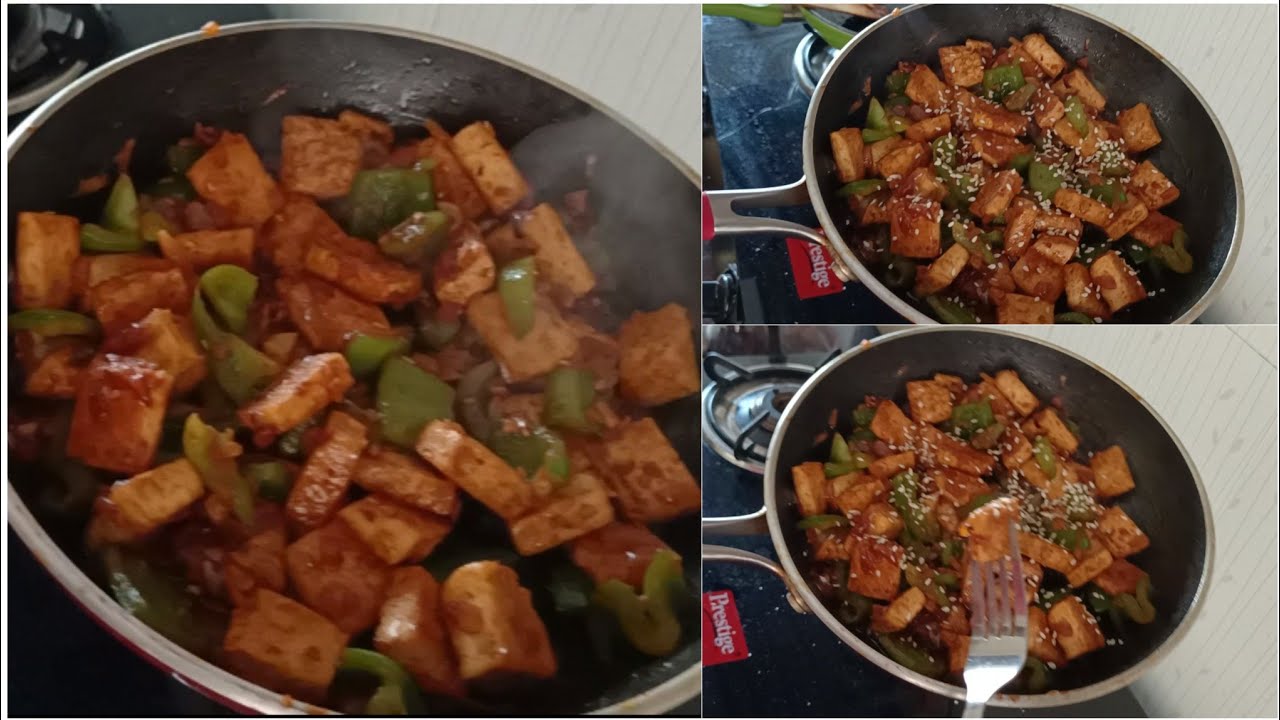 Spicy 🔥 Garlic Tofu Recipe/High protein Recipe/Sana Tamil YouTube