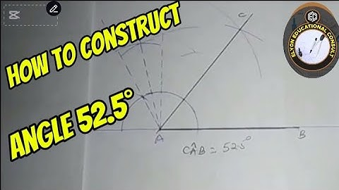 How to construct angle 52.5°