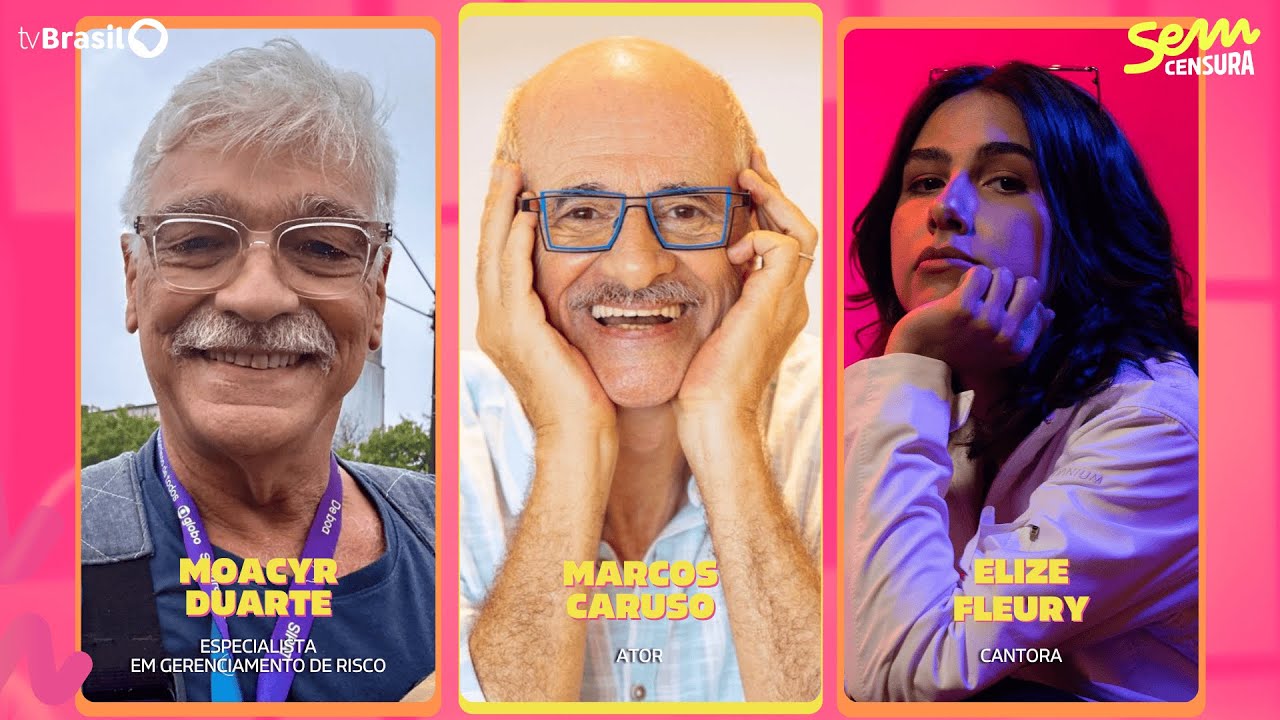 🔴 SEM CENSURA RECEBE MARCOS CARUSO, MOACYR DUARTE E ELIZE FLEURY