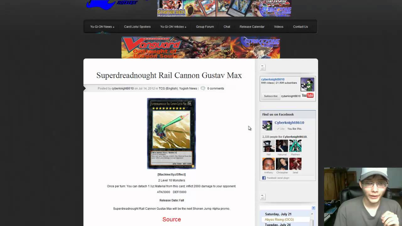 Yugioh Superdreadnought Rail Cannon Gustav Max Announced !!!